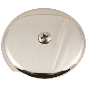 (image for) Bath Drain Face Plate 1 Hole Brushed Nickel