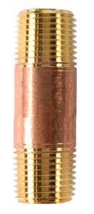 (image for) 1/2 in. MPT x 1/2 in. Dia. x 2-1/2 in. L MPT Brass Nipple