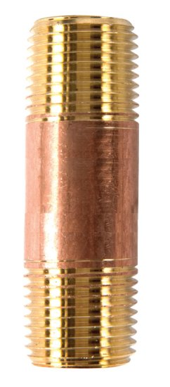 (image for) 1/2 in. MPT x 1/2 in. Dia. x 2-1/2 in. L MPT Brass Nipple
