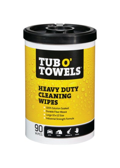 (image for) Tub O' Towels Heavy Duty Fiber Weave Cleaning Wipes 12 in. W x 1