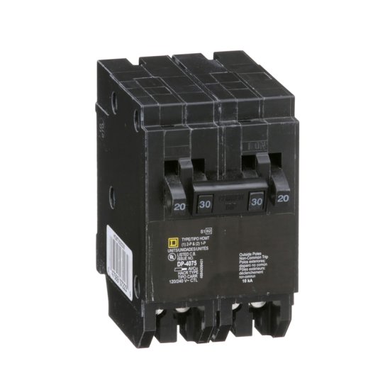 (image for) HomeLine 20/30 amps Tandem 2-Pole Circuit Breaker