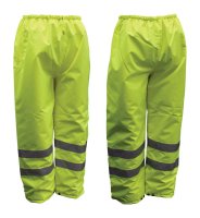(image for) Hi-Vis Insulated Yellow Polyester Rain Pants XXXL