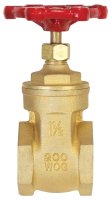 (image for) 1-1/2 in. Brass Gate Valve Lead-Free FIP