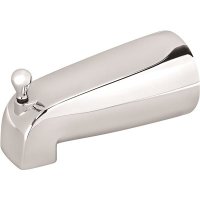 (image for) SLIP-ON BATHTUB SPOUT WITH PULL-UP DIVERTER, BRUSHED NIC