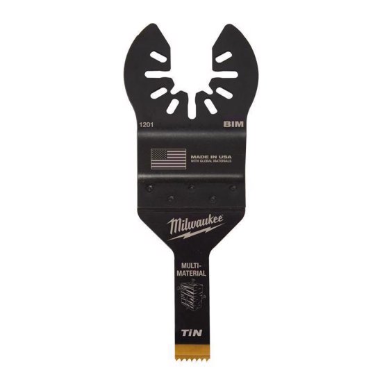 (image for) Milwaukee 3/8 in. W Bi-Metal Open-Lok Oscillating Blade Multi-Ma