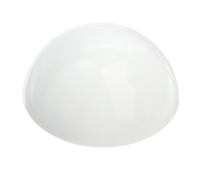 (image for) 6.518 in. H x 2-3/8 in. W Rubber White Wall Door Stop Mounts