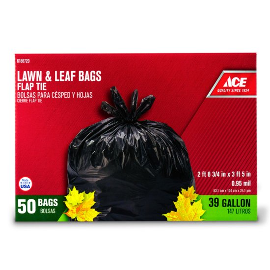 (image for) 39 gal. Lawn and Leaf Bags Flap Tie 50 pk