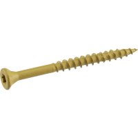 (image for) 10 X 3 in. L Tan Star Flat Head Exterior Deck Screws 1 lb