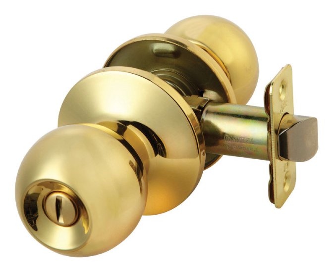 (image for) Polished Brass Privacy Lockset Ball