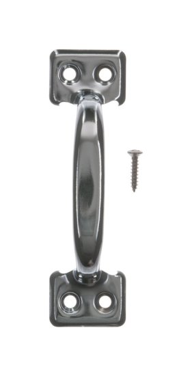 (image for) 4 in. L Chrome Steel Universal Sash Lift Handle 1 pk