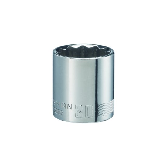 (image for) 30 mm x 1/2 in. drive Metric 12 Point Standard Socket 1 pc.
