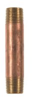 (image for) 3/8 in. MPT x 3/8 in. Dia. x 3 in. L MPT Brass Nipple