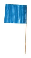 (image for) 21 in. Blue Marking Flags Polyvinyl 100 pk