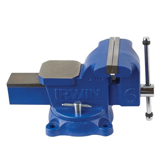 (image for) Irwin 5 in. Steel Workshop Bench Vise Swivel Base