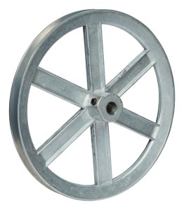 (image for) 8 in. Dia. Zinc Single V Grooved Pulley