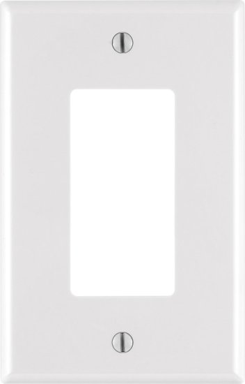 (image for) White Decora MIDI 1 gang Nylon GFCI/Rocker Wall Plate 1 pk
