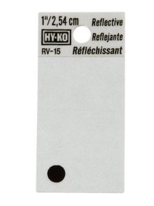 (image for) 1 in. Reflective Black Vinyl Self-Adhesive Special Charact