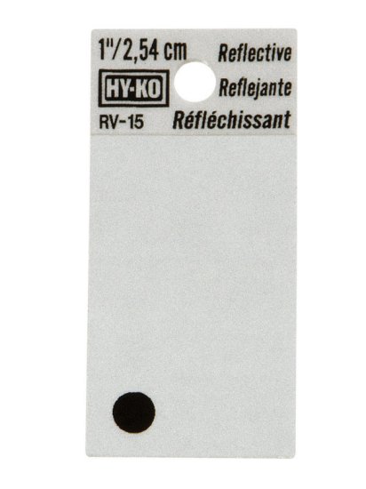 (image for) 1 in. Reflective Black Vinyl Self-Adhesive Special Charact