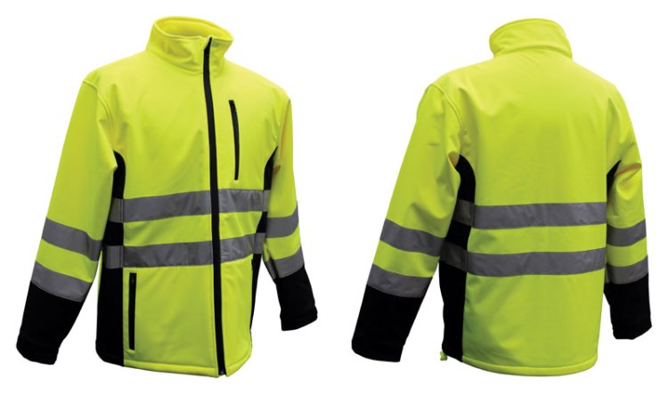 (image for) Hi-Vis Yellow Polyester Rain Jacket XXXL