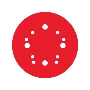 (image for) 5 in. Ceramic Blend Hook and Lock Sanding Disc 220 Grit Ultra Fine 50 pk