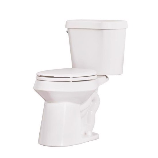(image for) ADA Compliant 1.28 gal White Round Complete Toilet Kit