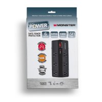 (image for) Monster Just Power It Up 1080 J 15 ft. L 6 outlets Surge Protect
