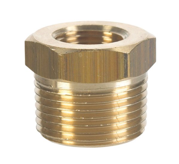 (image for) 1/4 in. MPT x 1/8 in. Dia. FPT Brass Hex Bushing