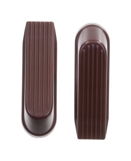 (image for) 6.518 in. H x 4 in. W Rubber Brown Wedge Door Stop Mounts to