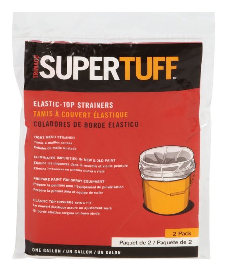 (image for) SuperTuff White Nylon Mesh Elastic Top Paint Strainer