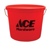 (image for) Red 5 qt. Plastic Bucket
