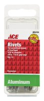 (image for) 5/32 in. Dia. x 1/2 in. Aluminum Rivets Silver 15 pk