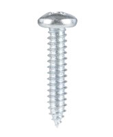 (image for) No. 14 x 1-1/4 in. L Phillips Pan Head Zinc-Plated Steel