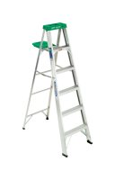 (image for) 6 ft. H x 21.5 in. W Aluminum Step Ladder Type II 225 lb.