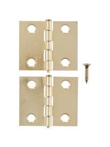 (image for) 1-1/2 in. L Bright Brass Shutter Hinge 2 pk