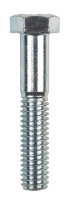 (image for) 3/8 in. Dia. x 2 in. L Zinc Plated Steel Hex Bolt 100 pk