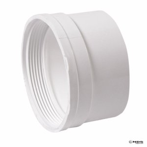 (image for) Schedule 35 4 in. Hub each X 4 in. D FPT PVC Pipe Adapter