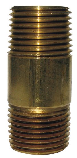(image for) 1/2 in. MPT x 1/2 in. Dia. x 2 in. L MPT Brass Nipple