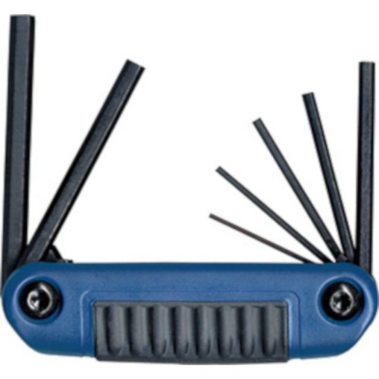 (image for) Eklind Ergo-Fold Assorted Metric Fold-Up Hex Key Set 7 pc