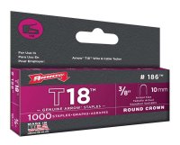 (image for) T18 3/16 in. W x 3/8 in. L 18 Ga. Round Crown Wir
