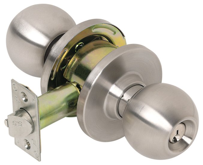 (image for) Satin Chrome Storeroom Lockset ANSI Grade 2 Cortland