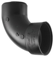 (image for) 3 in. Hub x 3 in. Dia. Spigot ABS 90 Degree Elbow