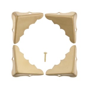 (image for) Polished Brass Decorative Corner 4 pk 1.3 in.