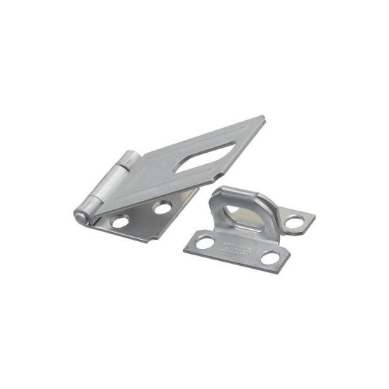 (image for) Safety Hasp, 3-1/4 in L, 1-1/2 in W, Steel, Zinc, 0.44 in Dia Sh