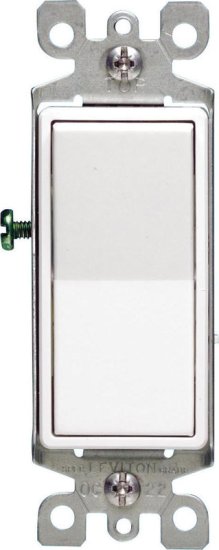 (image for) Decora 15 amps Three Pole Rocker AC Quiet Switch White 1