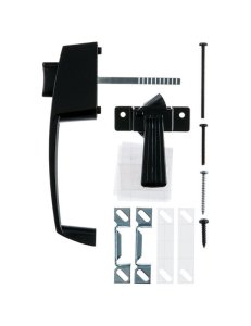 (image for) Black Black Steel Push Button Latch 1 pk