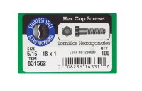 (image for) 5/16-18 in. Dia. x 1 in. L Stainless Steel Hex Head Cap