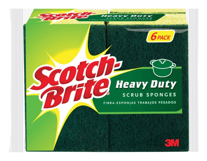 (image for) Heavy Duty Scrubber Sponge For Pots and Pans 4.5 in
