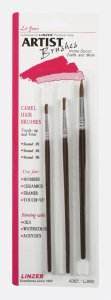(image for) No. 2, 4, 6 W Round Artist Paint Brush Set