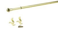 (image for) Brass Brass Curtain Rod 28 in. L x 48 in. L