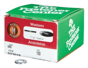 (image for) Zinc-Plated Steel M6 mm Flat Washer 100 pk